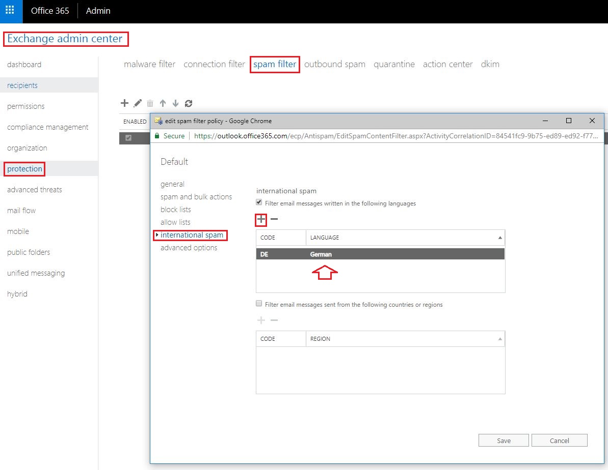 Outlook 365 - Language filter - Microsoft Q&A