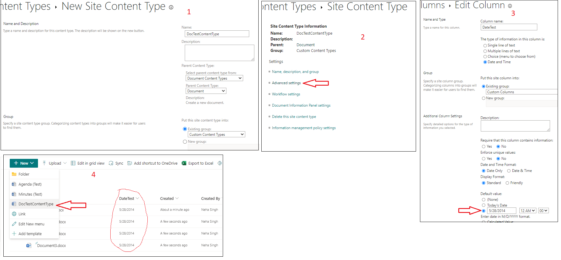 In SharePoint Document Sets, datetime type metadata values not ...