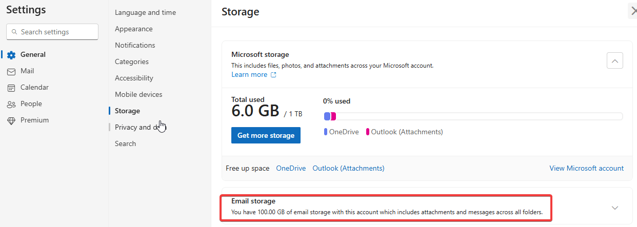 How to get 100GB outlook storage after subscribing Microsoft 365 ...