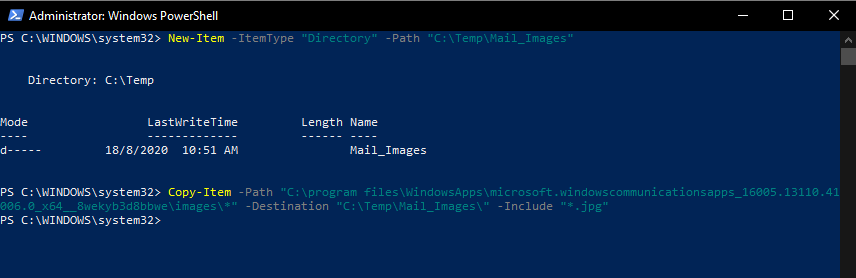 Default Windows Mail Background Photos - Microsoft Q&A