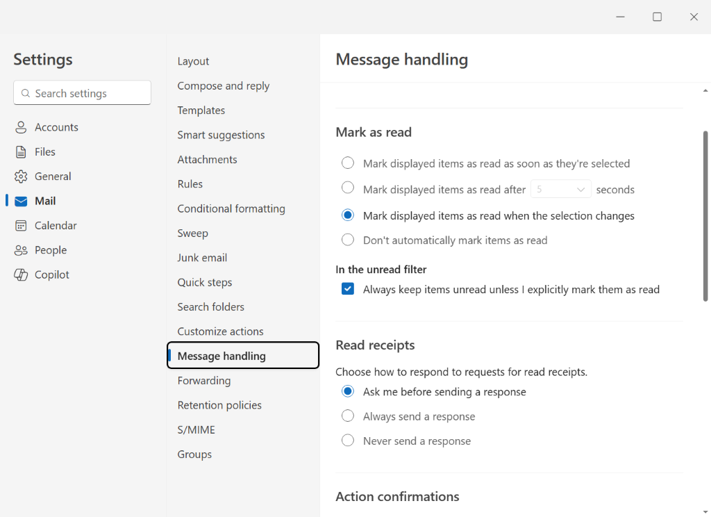 Unread emails arriving as read - Microsoft Q&A