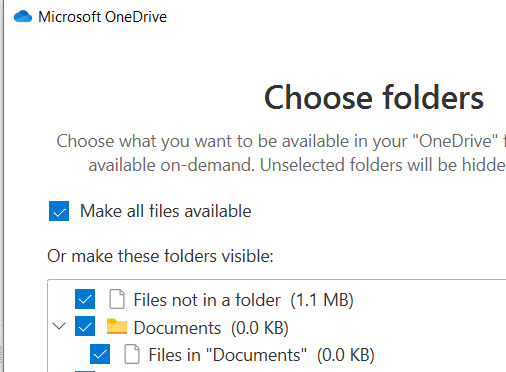 OneDrive is not backing up the "documents" folder. - Microsoft Q&A