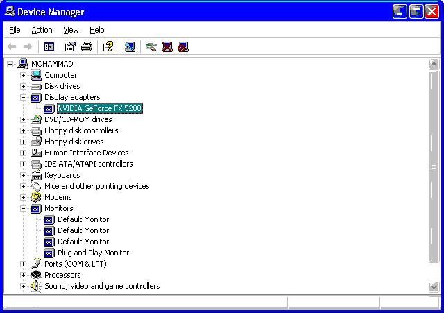 VGA is missed on Windows XP professional SP1 on a Desktop Computer ...