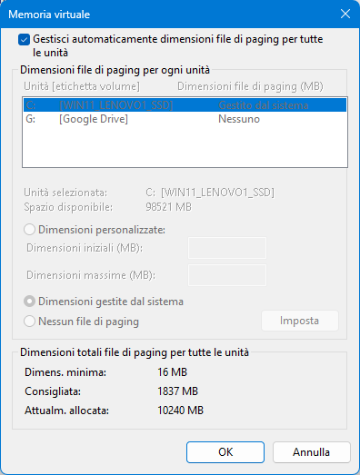 Memoria virtuale