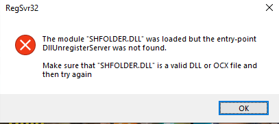 THE MODULE 'SHFOLDER.DLL