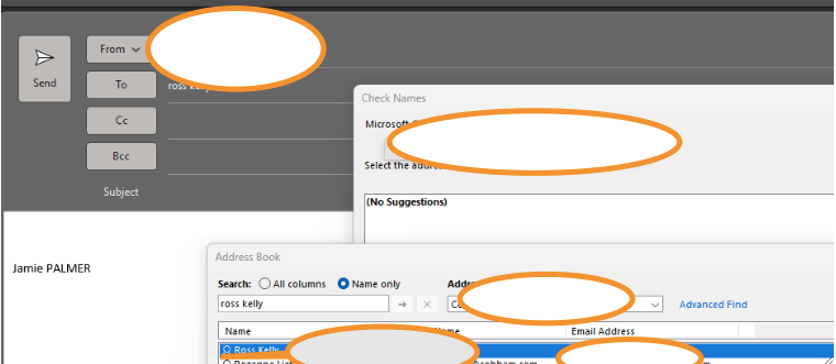 Outlook 365 Check names not working - Microsoft Q&A
