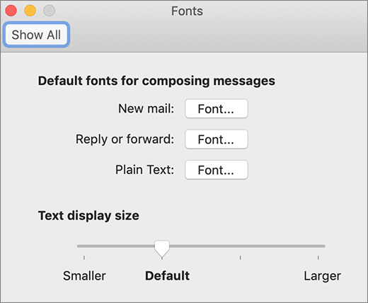 The fronts of Outlook in MacBook & Windows are automatically changing ...