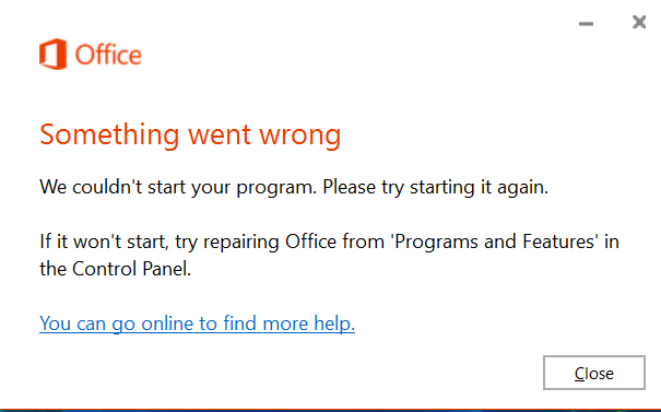 I can't open Office 365 apps - Microsoft Q&A