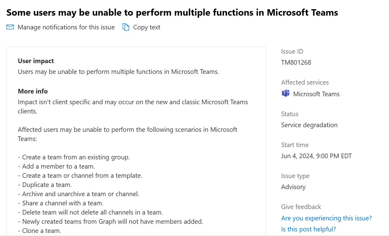I cannot create a new team in MS teams - Microsoft Q&A