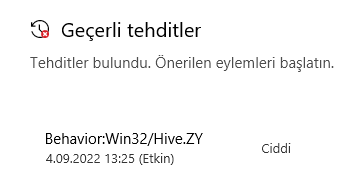behavior:Win32/Hive.ZY - Microsoft Q&A