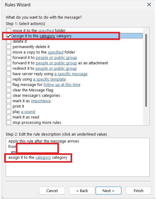 Create rule applying to multiple to/from addresses - Microsoft Q&A