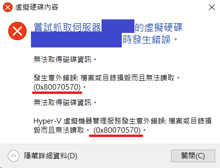 VHDX Data Deduplication Plus Compact cause Data Corruption