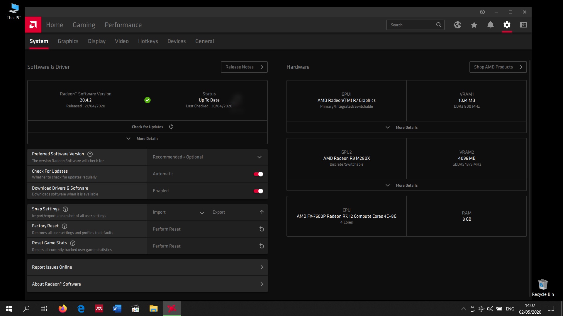 AMD RADEON switchable graphics not working in recent updates of Windows ...