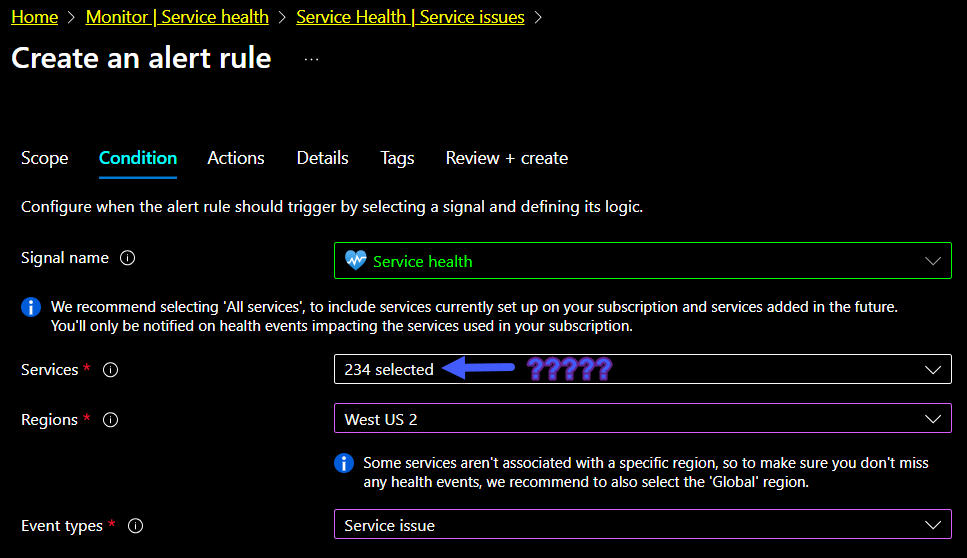 Set Up Azure Alert For Region Outage - Microsoft Q&A