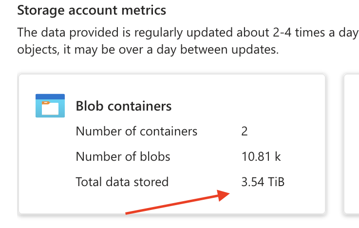 How to refresh blob container total after deletion? - Microsoft Q&A