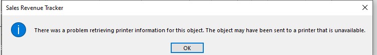 Error Message - Problem Retrieving Printer Information - Microsoft Q&A