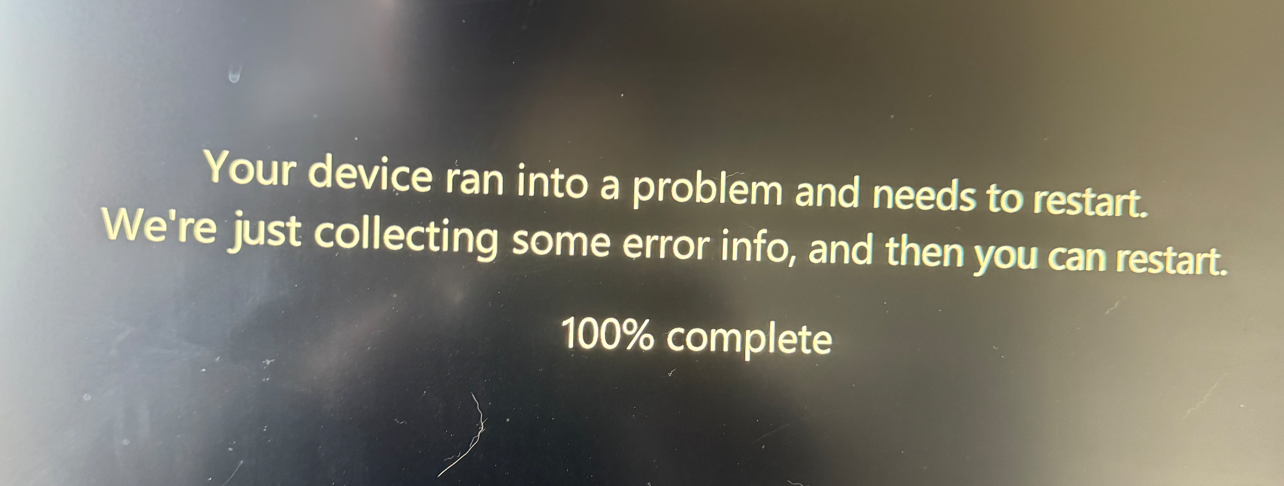 求助！出现 Your device ran into a problem and needs to restart. 只要休眠唤醒后 使用一段 ...