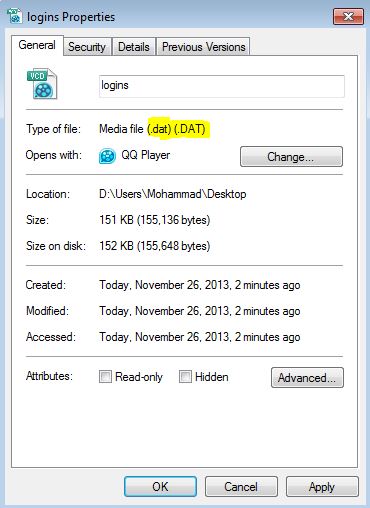 How Do I Remove a Default File Association in Windows 7(Dat files ...
