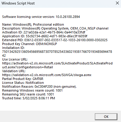 Windows Deactivated after 1 Year of Having PC - Microsoft Q&A