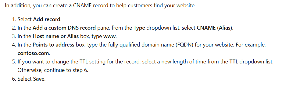 How to fix my CNAME - Microsoft Q&A