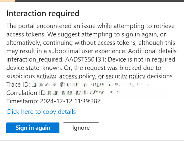 I cannot Login to Sentinel. All other admin portals work fine ...