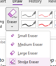 erasing in onenote - Microsoft Q&A