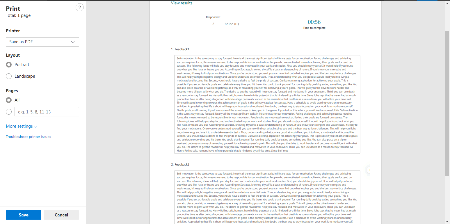 Microsft Forms Print/Save to PDF is cutting off text boxes - Microsoft Q&A