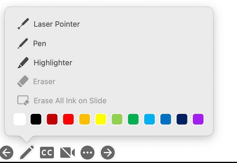 Mac Powerpoint shortcuts on presentation mode - Microsoft Q&A