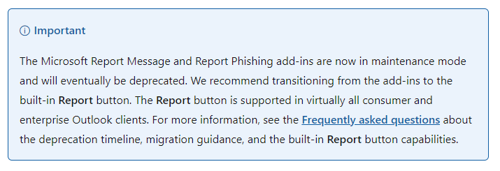 My Report Message button is gone from Outlook - Microsoft Q&A