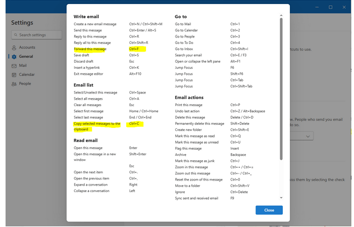 How can I copy multiple emails before sending in the new outlook ...