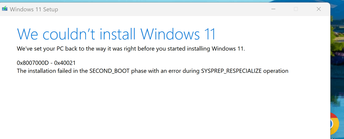 Windows 11 update failed 22H3 - Lenovo ThinkPad P1 Gen 4i - Microsoft Q&A