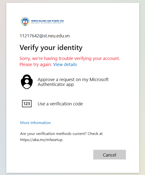 Can't sign in microsoft school account - Microsoft Q&A