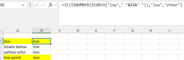 search for exact match in the string in formula - Microsoft Q&A