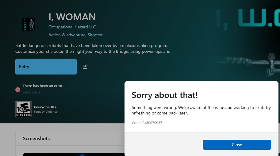 How to pass certification for Game on Microsoft Store with error ...