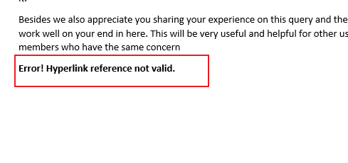 Hyperlink defect in Office 365 - display text is deleted for links that ...