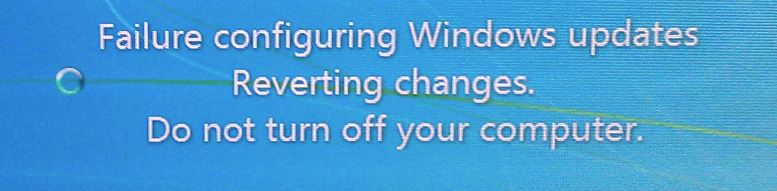 Windows Update - Failure configuring windows update, reverting changes ...