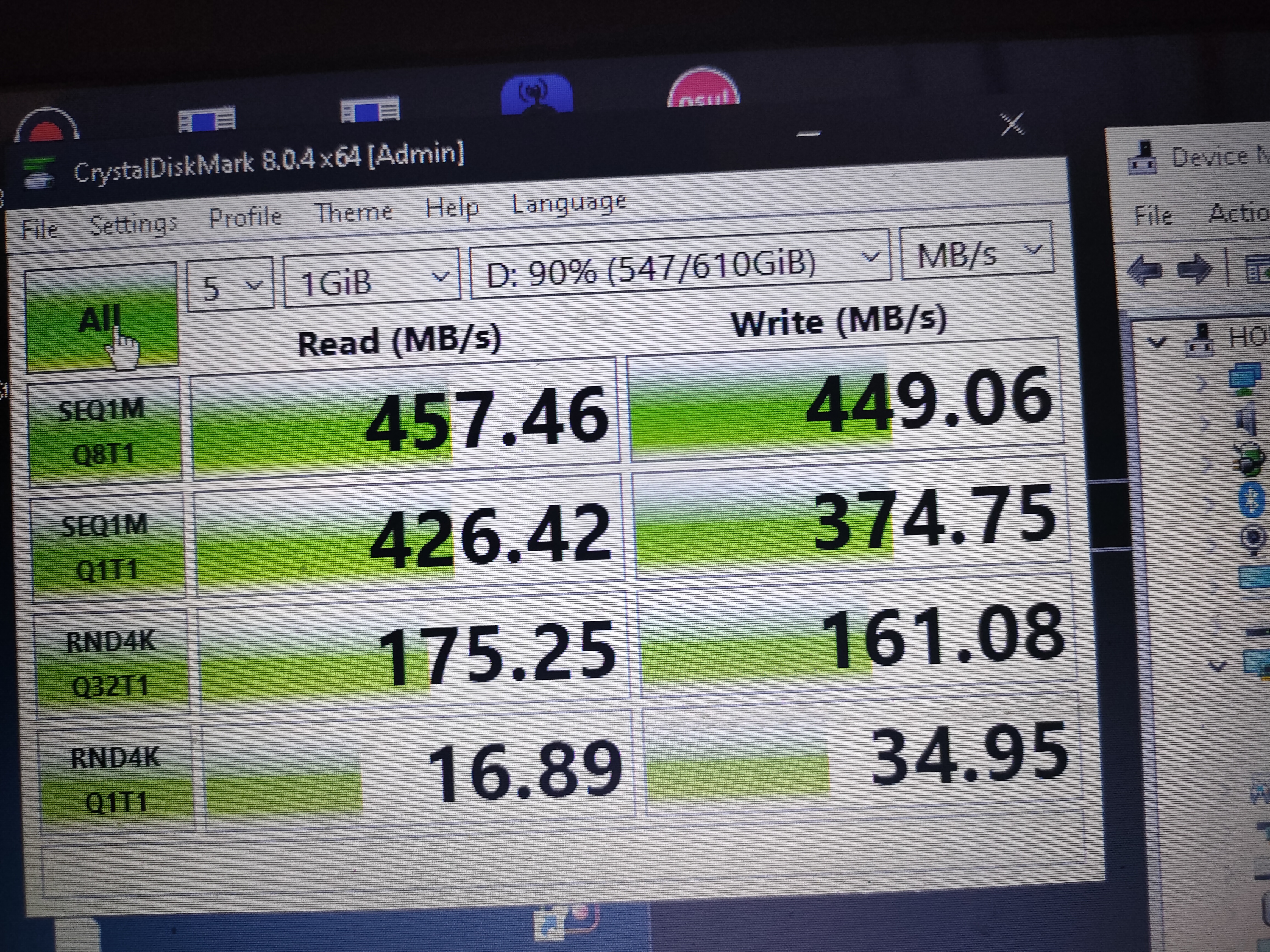 Win11 22H2 Build 22621.819 ,issue with SSD write speed