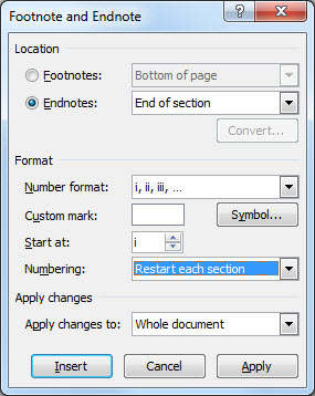 Combining chapters with endnotes - Microsoft Q&A