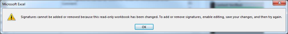 Office 2013 not able to digitally sign excel documents - Microsoft Q&A