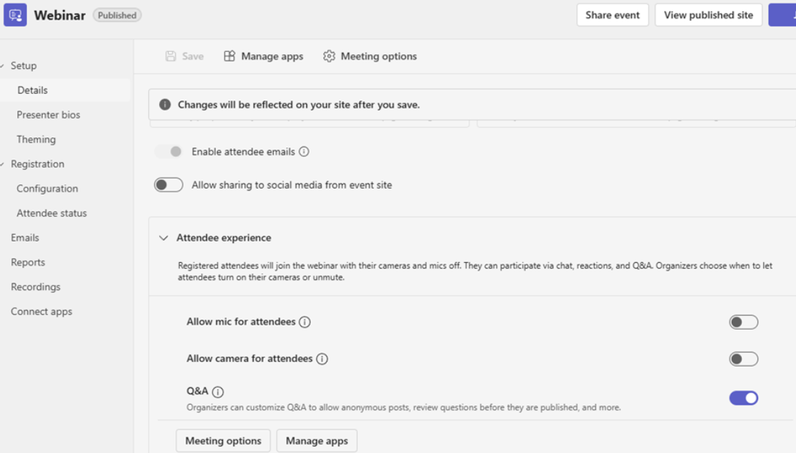 Webinar Q&A Not Working - Microsoft Q&A