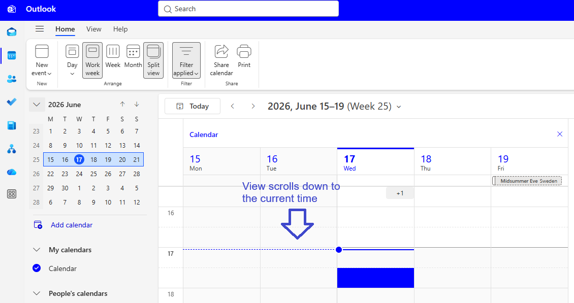 HOW TO PREVENT OUTLOOK 365 FROM AUTO SCROLLING TO CURRENT TIME ...