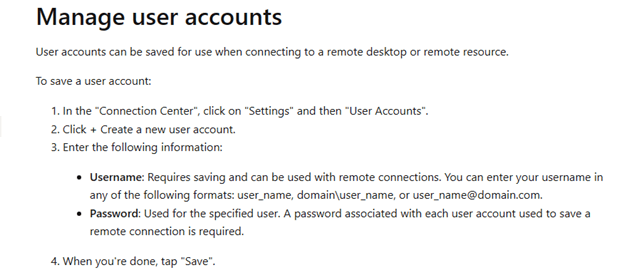Desktop remote on android, impossible to access - Microsoft Q&A