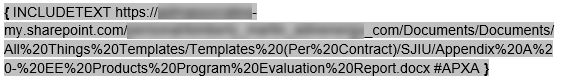 Need help with the INCLUDETEXT field - Microsoft Q&A
