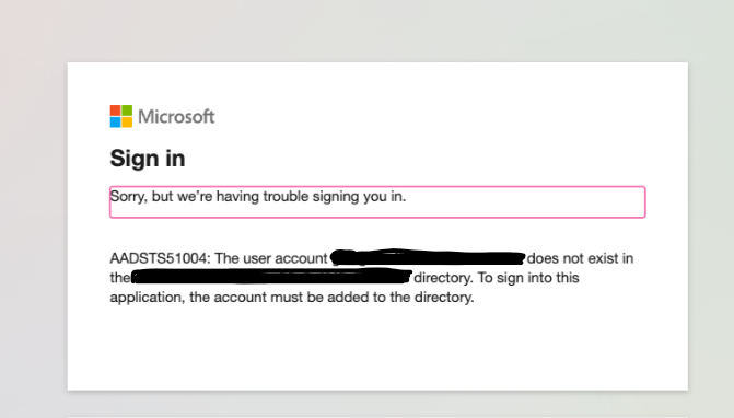 User unable to sign in to Azure AD-registered app — what could be ...