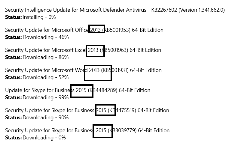 Windows updates showing old updates. - Microsoft Q&A