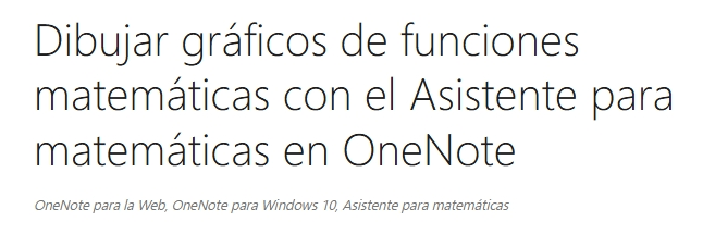 ¿Cómo habilitar math assistant en OneNote? - Microsoft Q&A