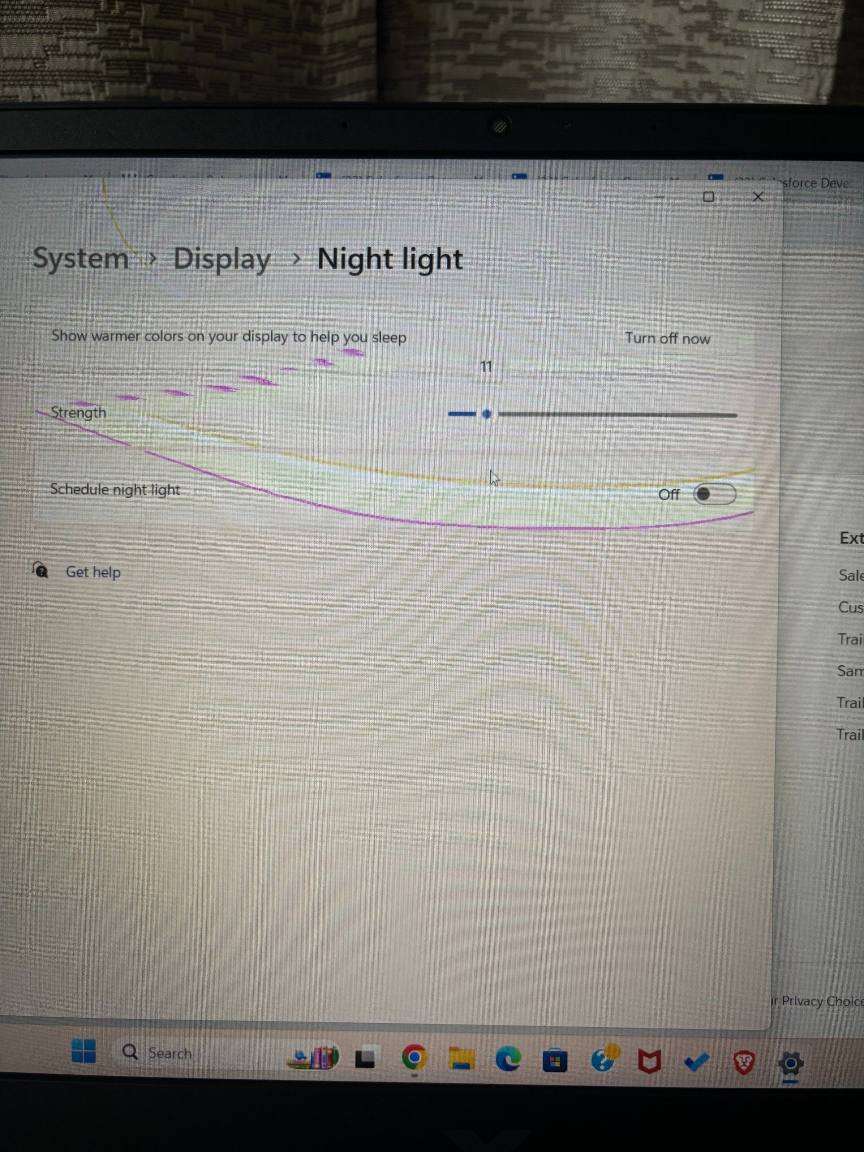 Pixels getting scattered/ripped when trying to change strength of night ...