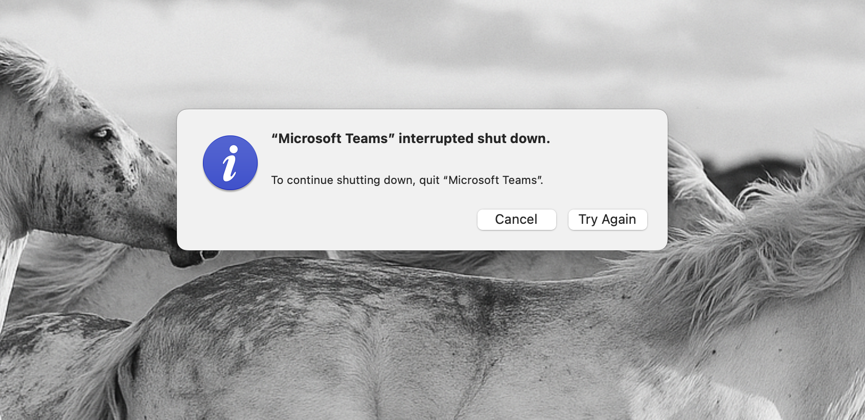 I cant shutdown my Mac because Ms. Teams wont quit and even cannot be ...