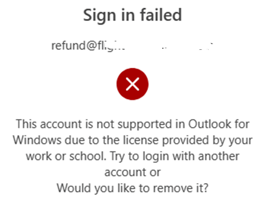 Email adding error on new Outlook - Microsoft Q&A