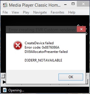 Error code 0x8876086a DX9 Allocator Presented Failed - Microsoft Q&A